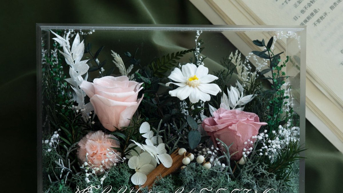 Enchanted Preserved Flower Box - Flowers - Cappuccino - Preserved Flowers & Fresh Flower Florist Gift Store