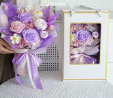 Yume (夢) - Pastel Preserved Flower Bouquet - Flowers - Purple - Preserved Flowers & Fresh Flower Florist Gift Store