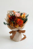 Yuna Preserved Flower Bouquet - Flowers - Orange - Preserved Flowers & Fresh Flower Florist Gift Store