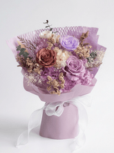 Yuna Preserved Flower Bouquet - Flowers - Purple - Preserved Flowers & Fresh Flower Florist Gift Store