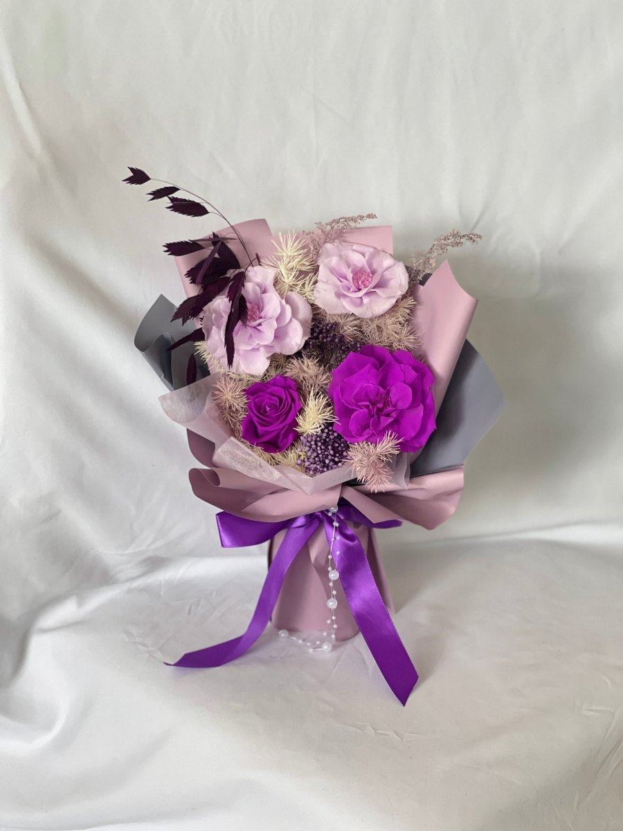 Charlotte Preserved Flower Bouquet - Mothers Day Flowers - Flowers - Pink - Preserved Flowers & Fresh Flower Florist Gift Store