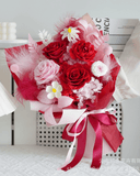 Love Reverie - Red Roses Preserved Flower Bouquet - Flowers - box - Preserved Flowers & Fresh Flower Florist Gift Store
