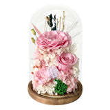 Hazel Roses (large dome with gift box) - Flower - Blush Pink - Preserved Flowers & Fresh Flower Florist Gift Store