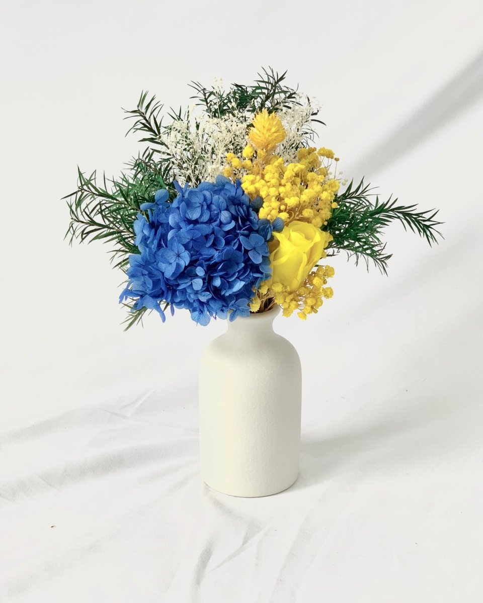 Mika, Blue - Preserved Flower Arrangement - Flower - Preserved Flowers & Fresh Flower Florist Gift Store