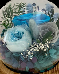 Rose Blowball - Blue (with gift box) - Flowers - Preserved Flowers & Fresh Flower Florist Gift Store